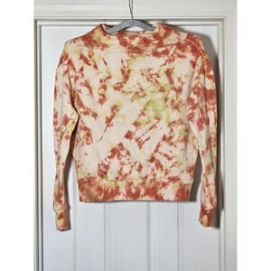 Anthropologie Sweatshirt Womens Small Pilcro Elayna Tie Dye Boho‎ Lounge Cozy